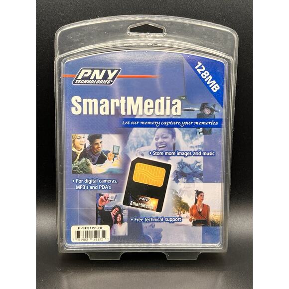 PNY P-SF3128-RF 128MB SmartMedia Memory Card New Sealed - Picture 1 of 4